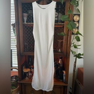 White Maxi Swim Coverup Dress